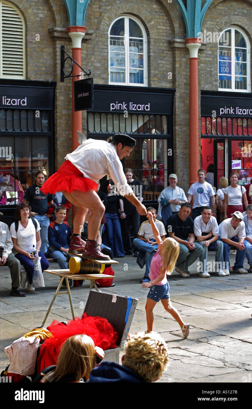 Covent Garden Street Entertainer London England UK Stock Photo