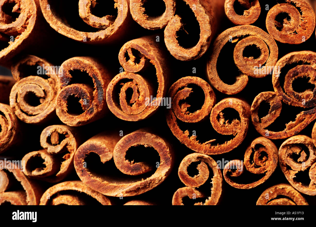 Cinnamon stick background Stock Photo
