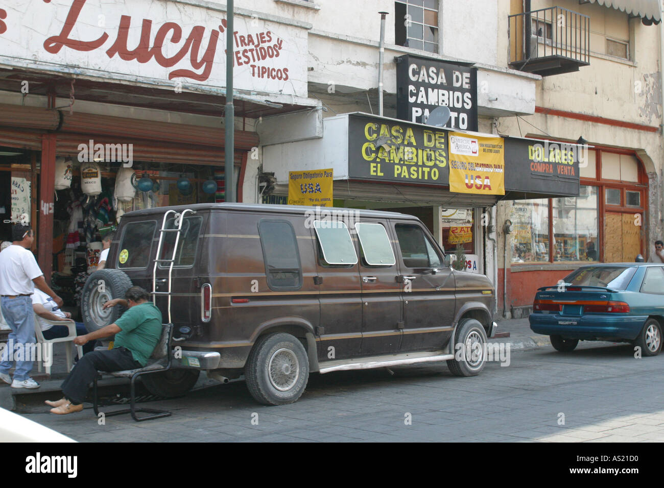 Street scene Ciudad Juarez Mexico Stock Photo