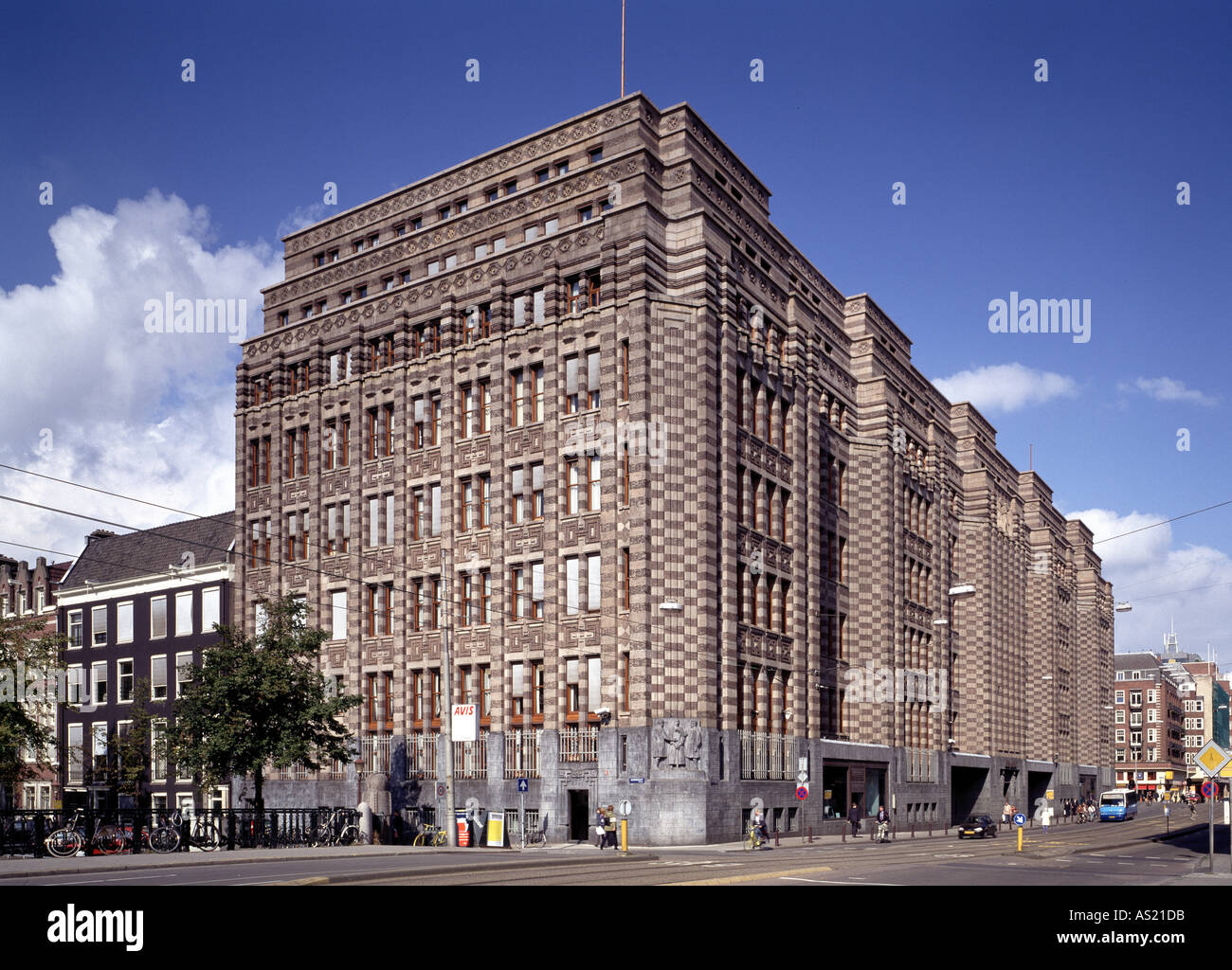 Amsterdam, ABN-Amro-Bank, Keizersgracht/Vijzelstraat Stock Photo