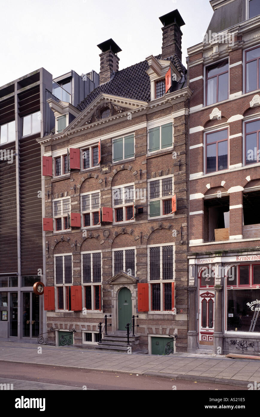 Amsterdam, Rembrandt-Huis, Fassade Stock Photo