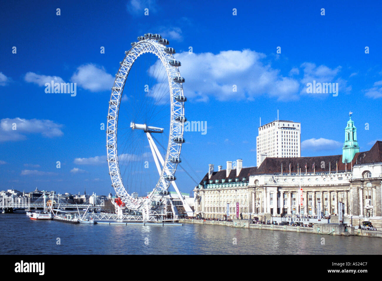 London Eye South Bank London England UK United Kingdom GB Great Britain Europe Stock Photo