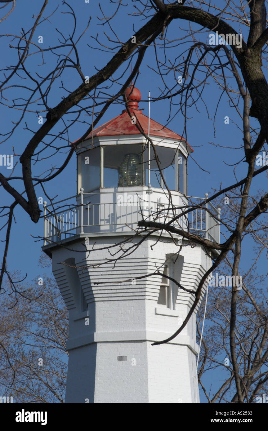 Port Sanilac Lighthouse in Sanilac Michigan Stock Photo Alamy