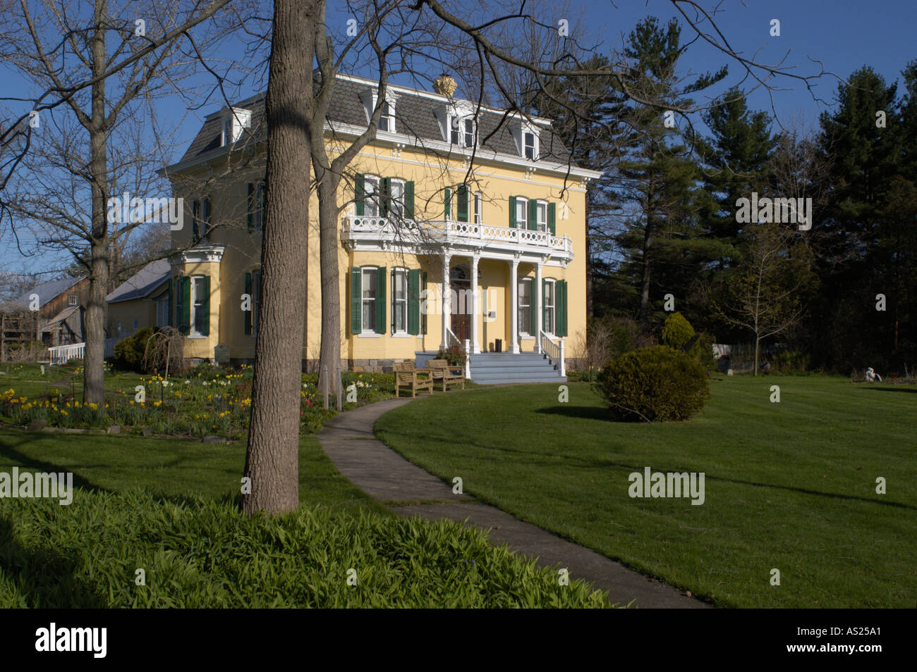 exterior of the Sanilac County Historical Museum in Port Sanilac Michigan Stock Photo Alamy