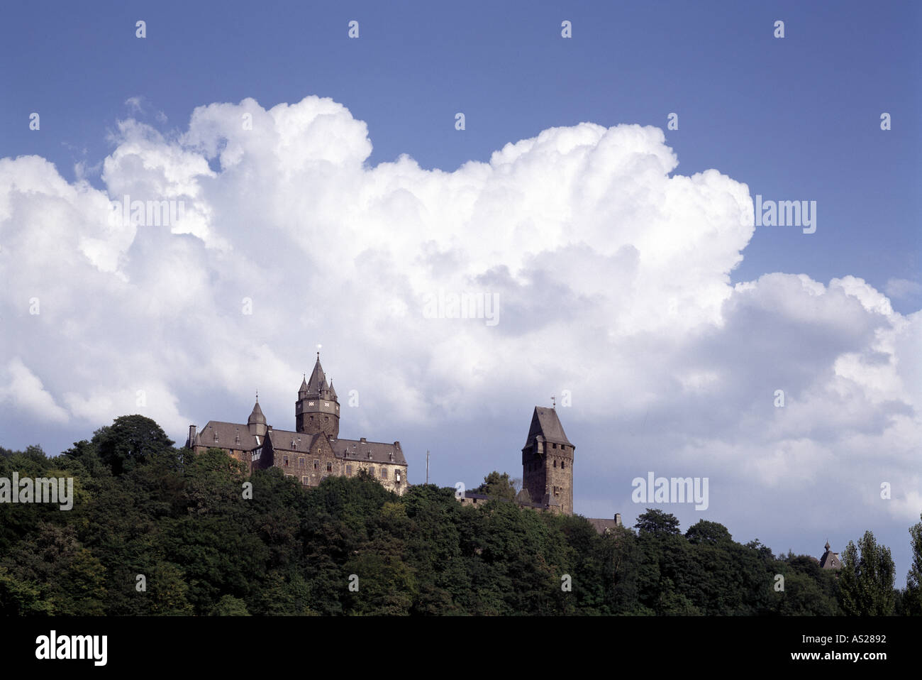 Altena, Burg, Blick von Westen Stock Photo