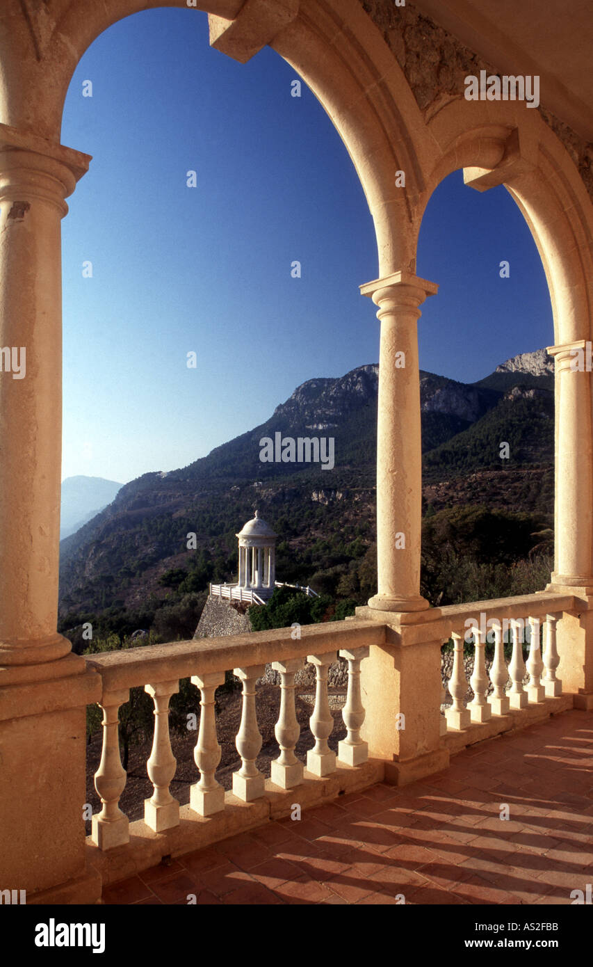 Son Marroig, Residenz, Blick aufs Meer Stock Photo