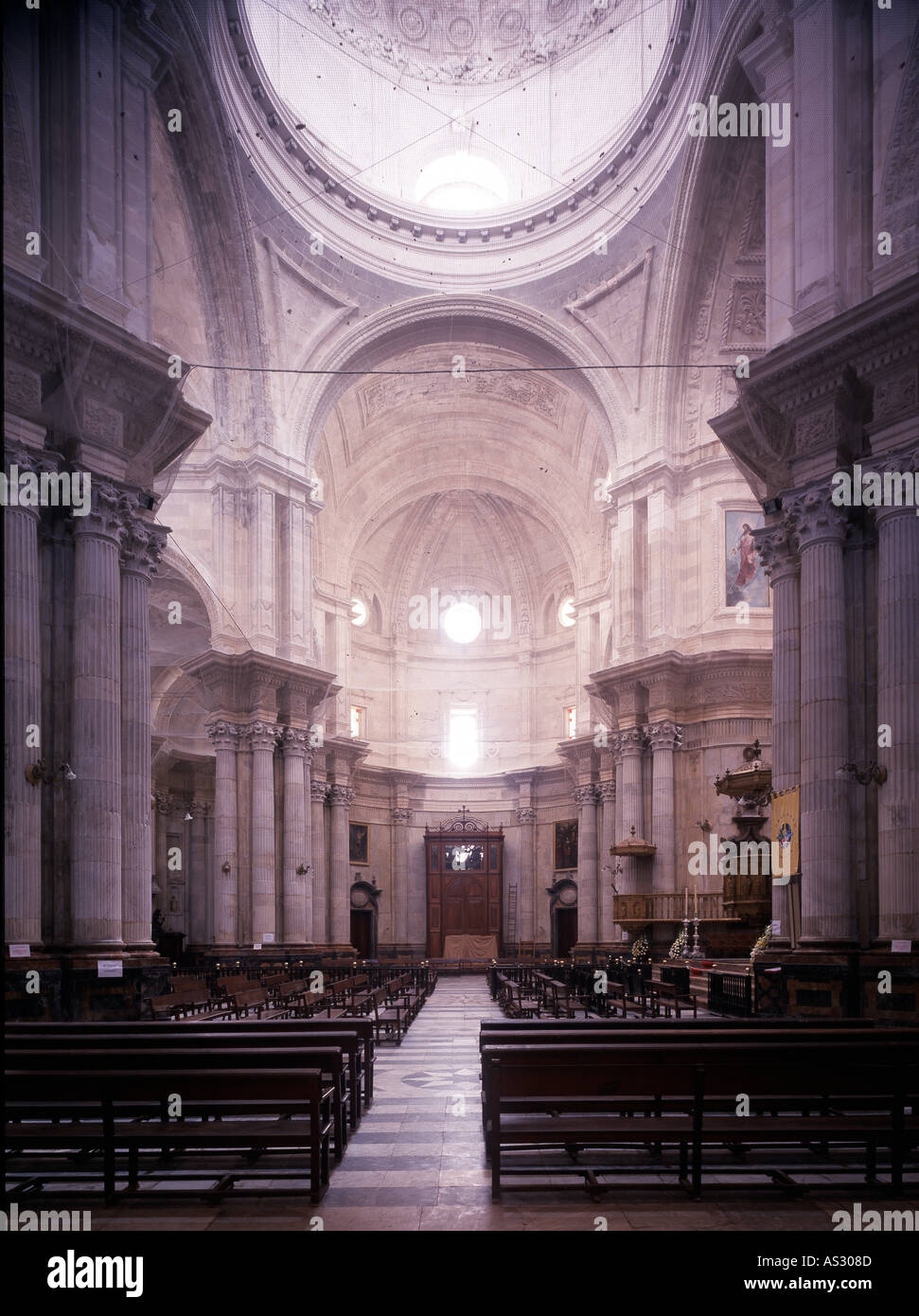 Cadiz, Kathedrale, Blick nach Osten Stock Photo