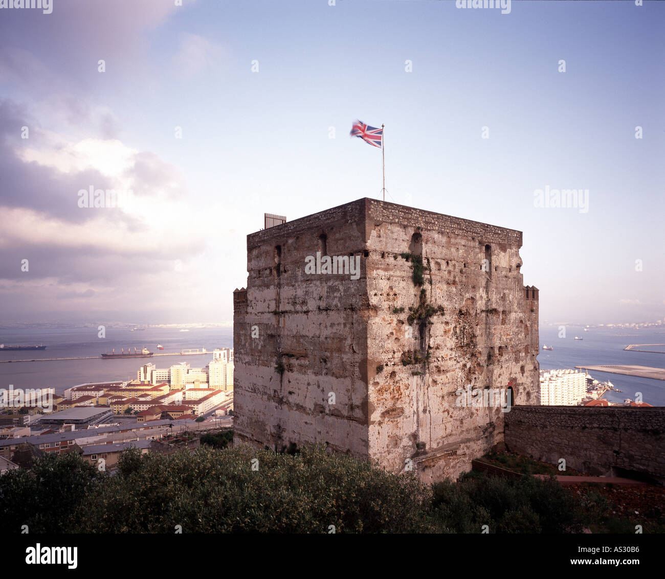 Gibraltar, Maurischer Turm, Stock Photo