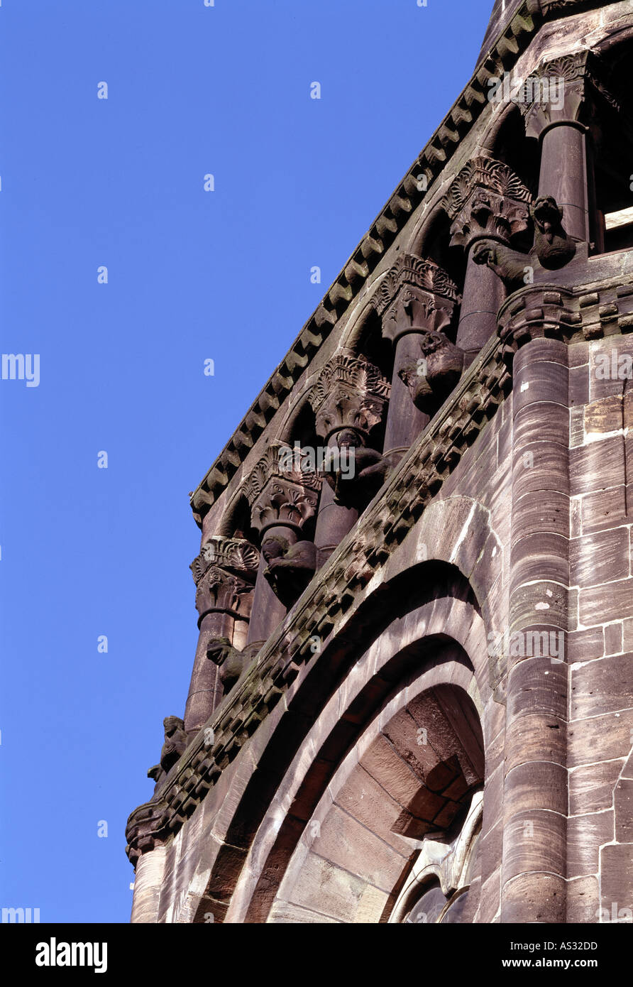 Worms, Dom St. Peter, Galerie, Westfassade Stock Photo Alamy