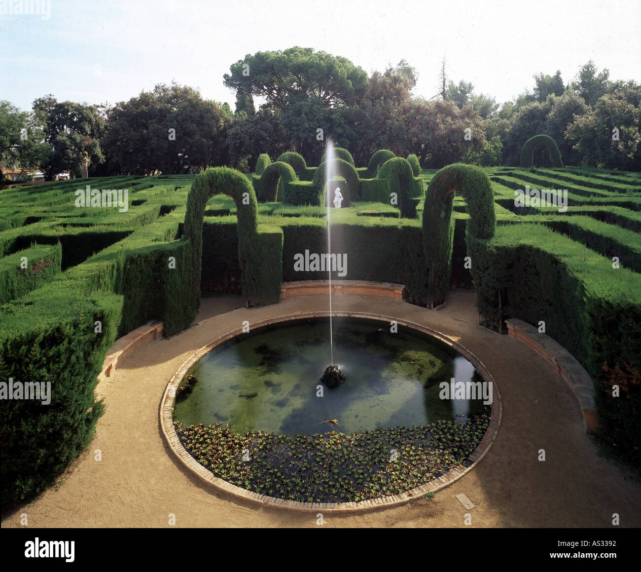 Labyrinth park horta barcelona catalonia hires stock photography and