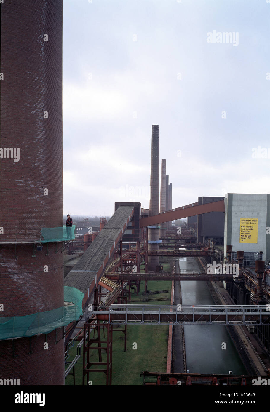 Essen, Kokerei  Zollverein, Blick vom Dach der Mischanlage Stock Photo