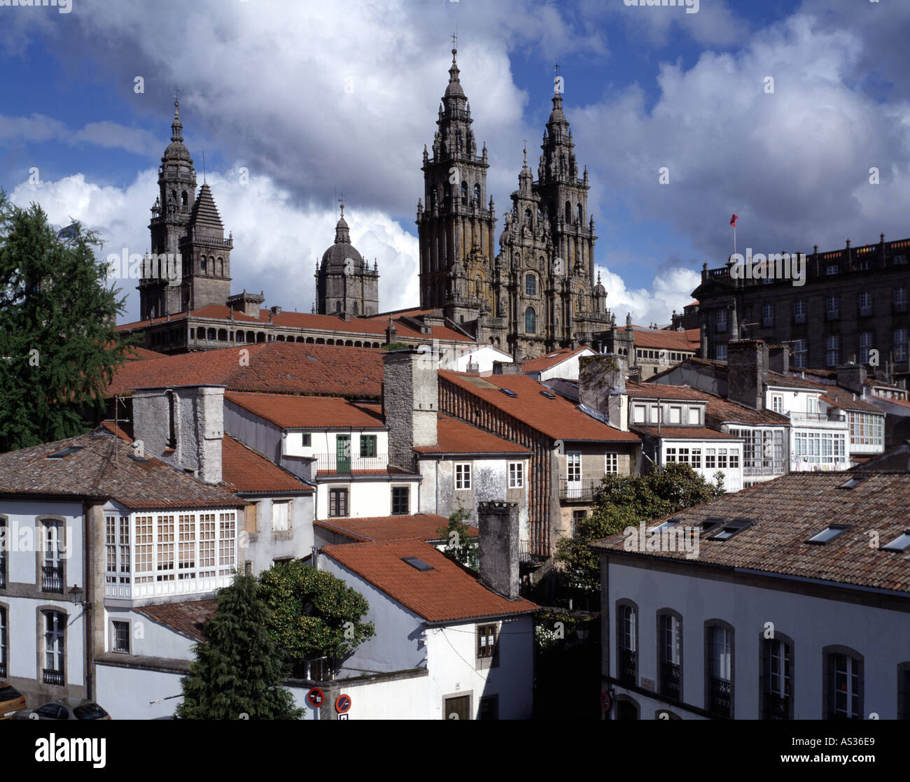 Santiago de Compostela, Kathedrale, Stock Photo