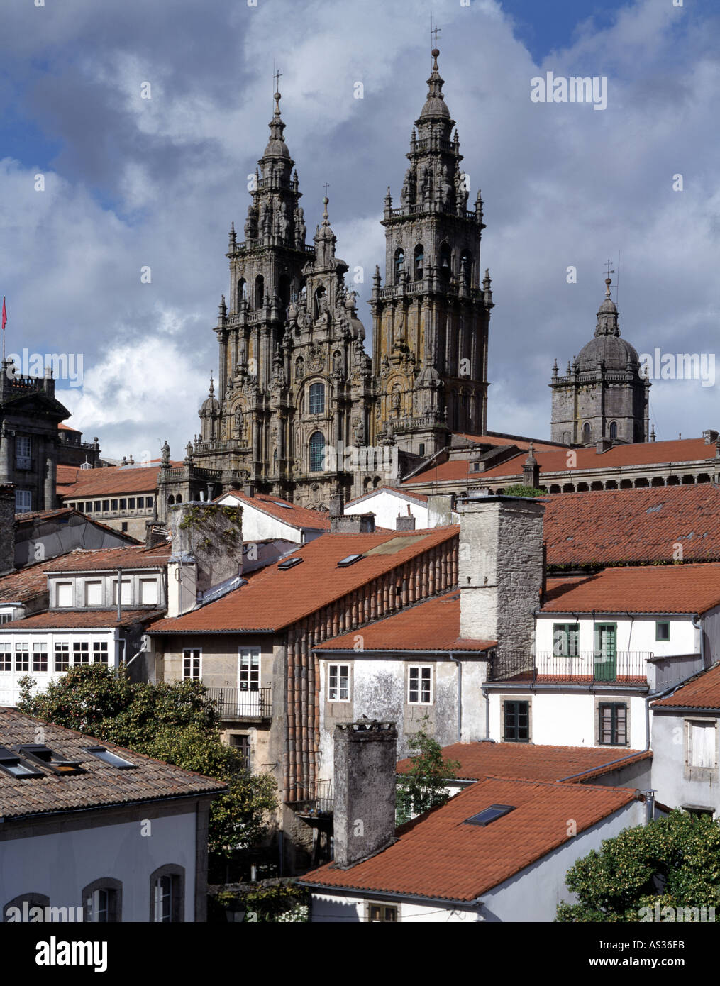 Santiago de Compostela, Kathedrale, Stadtteil Stock Photo
