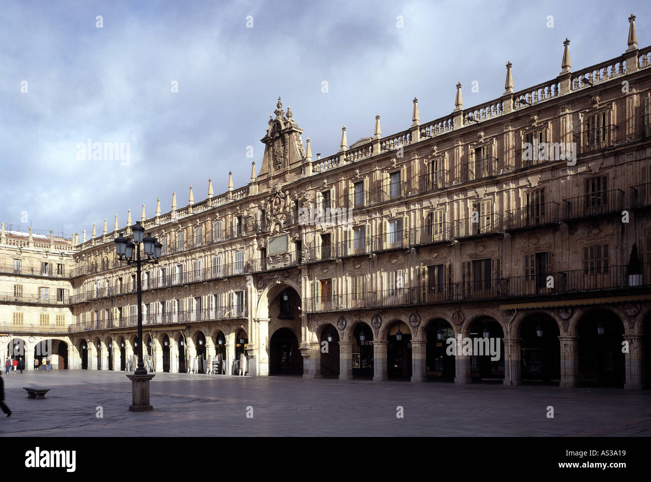 Salamanca, Plaza Mayor mit Pabellon Real, erbaut 1728-55 Stock Photo
