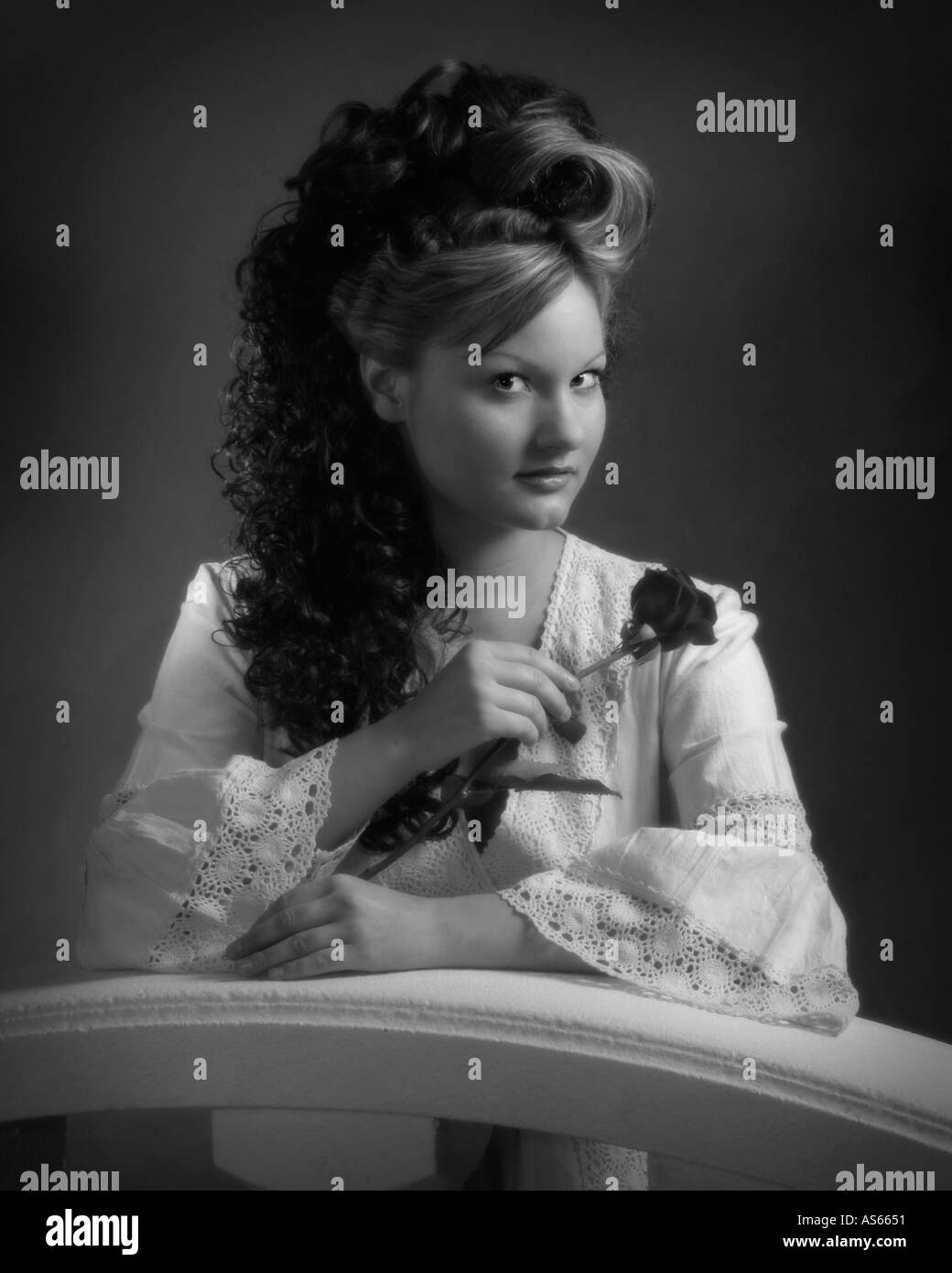 Beautiful model Black and White Stock Photos & Images - Alamy