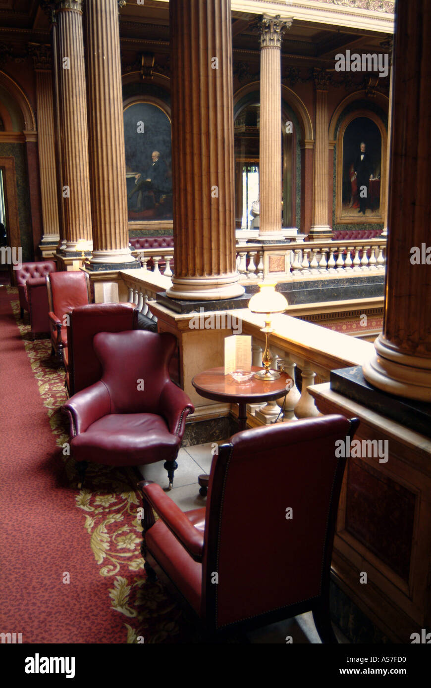 Reform Club interior Pall Mall London England Stock Photo - Alamy