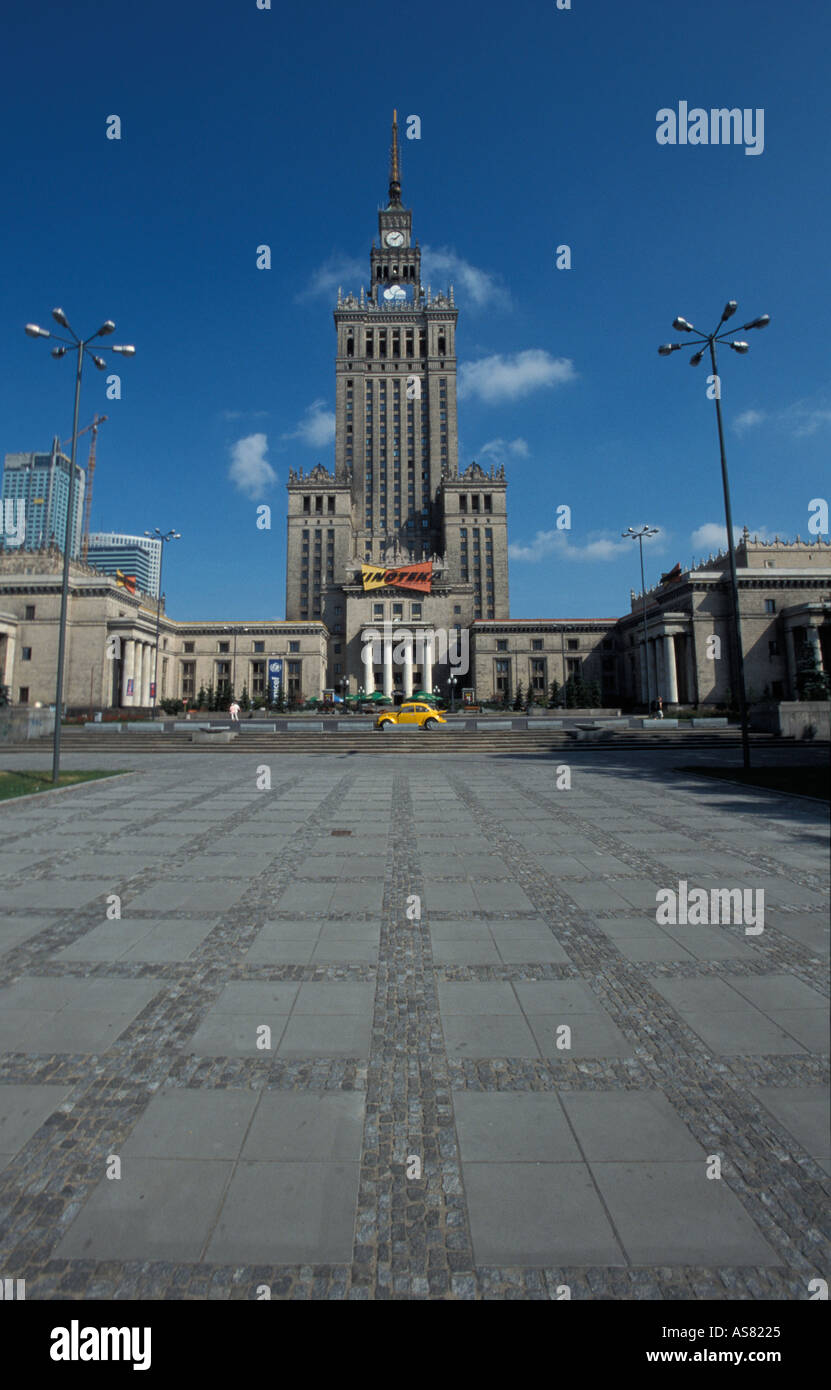 Warsaw, culture palace Stock Photo - Alamy