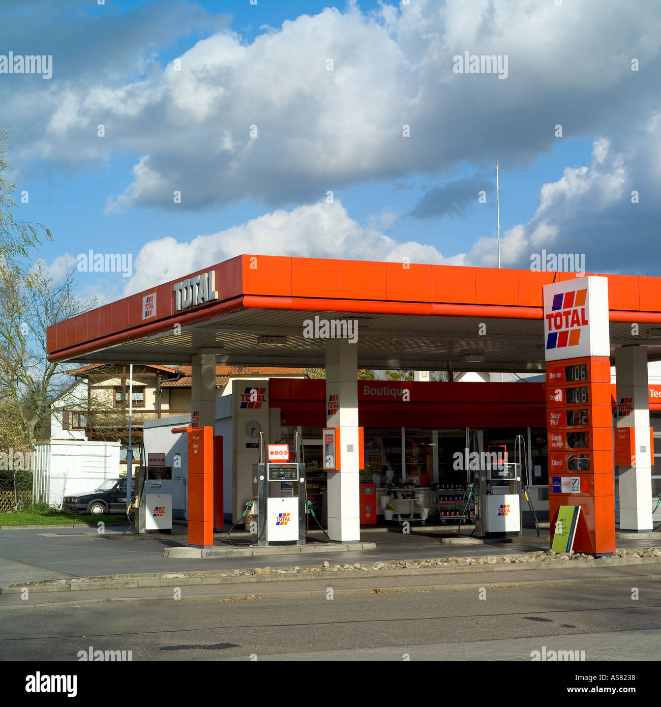Total petrol station, Germany Stock Photo