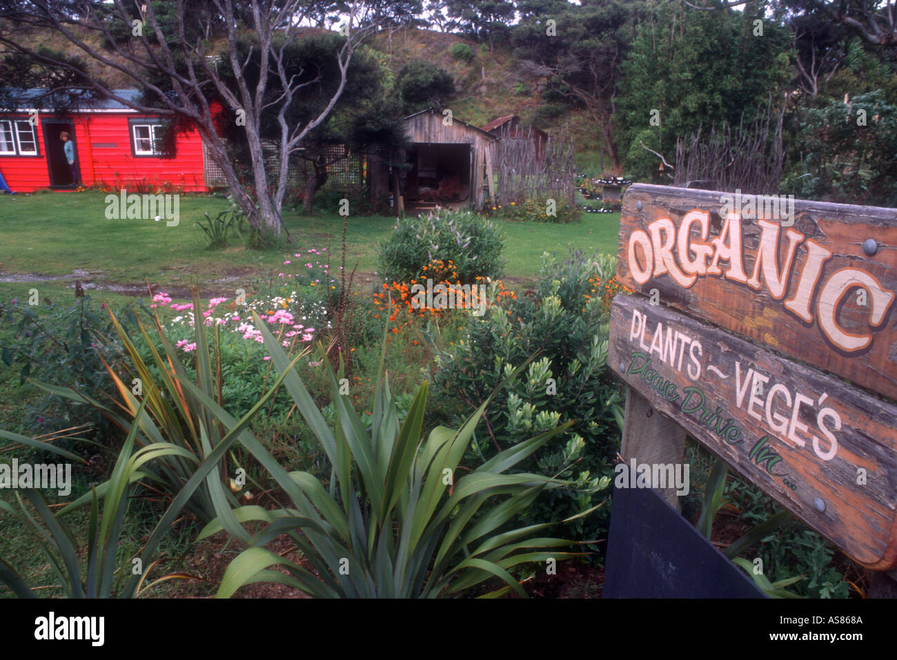 Organic farm New Zealand Stock Photo Alamy