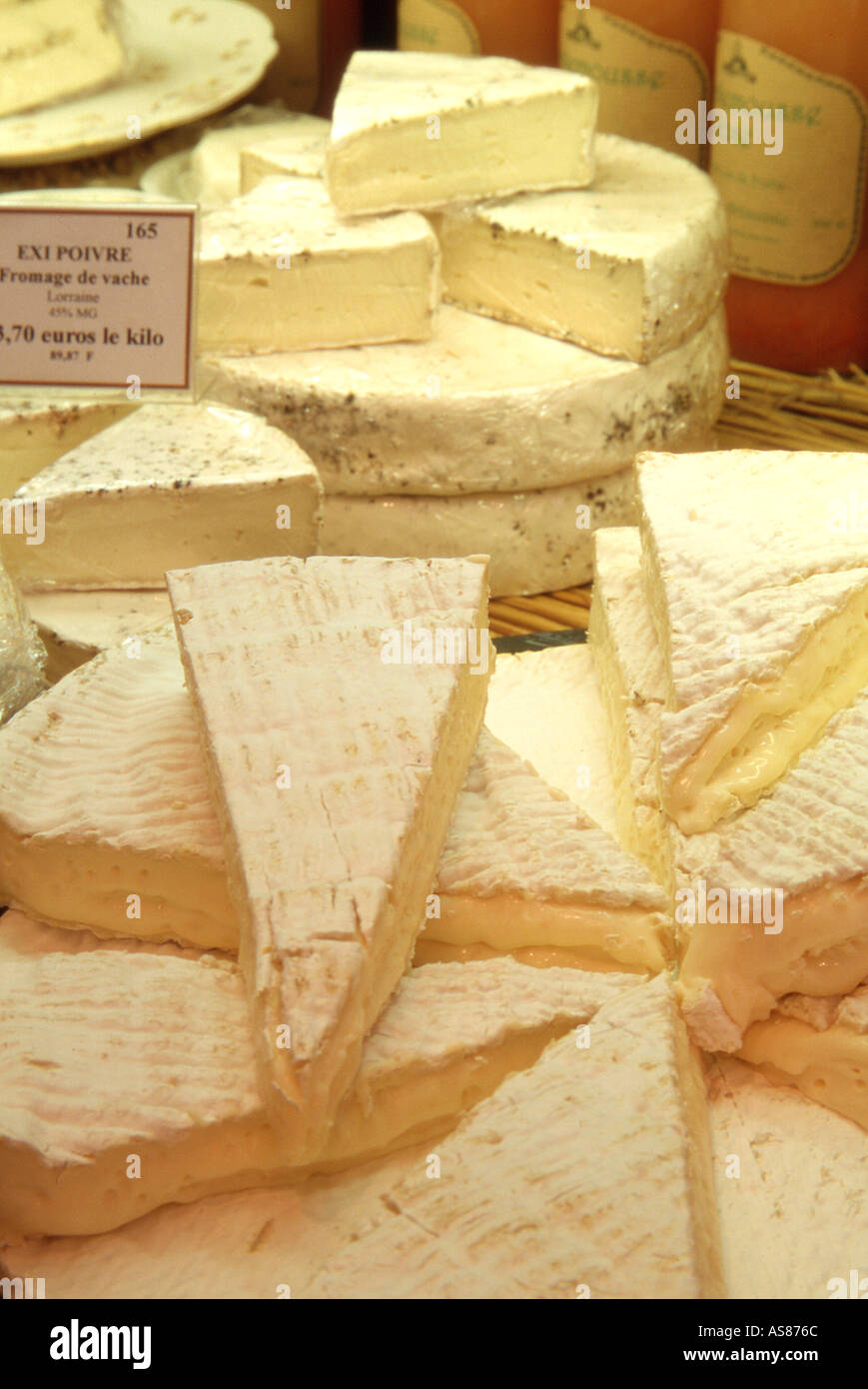 France French Brie cheese Stock Photo Alamy