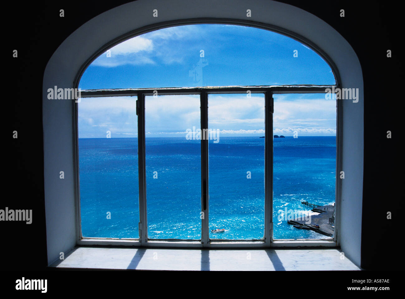 Old italian window looking out hi-res stock photography and images - Alamy