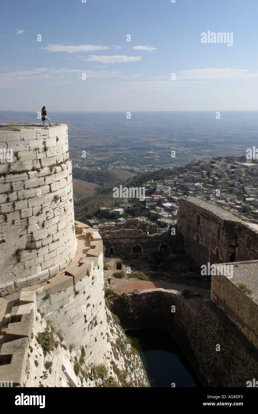 Castle of Krak des Chevaliers Syria Stock Photo - Alamy