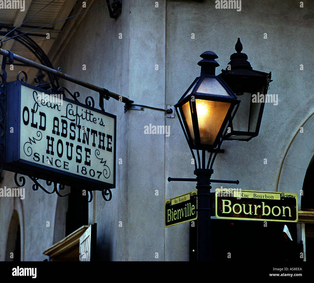 Old Absinthe House on Bourbon Street New Orleans USA Stock Photo