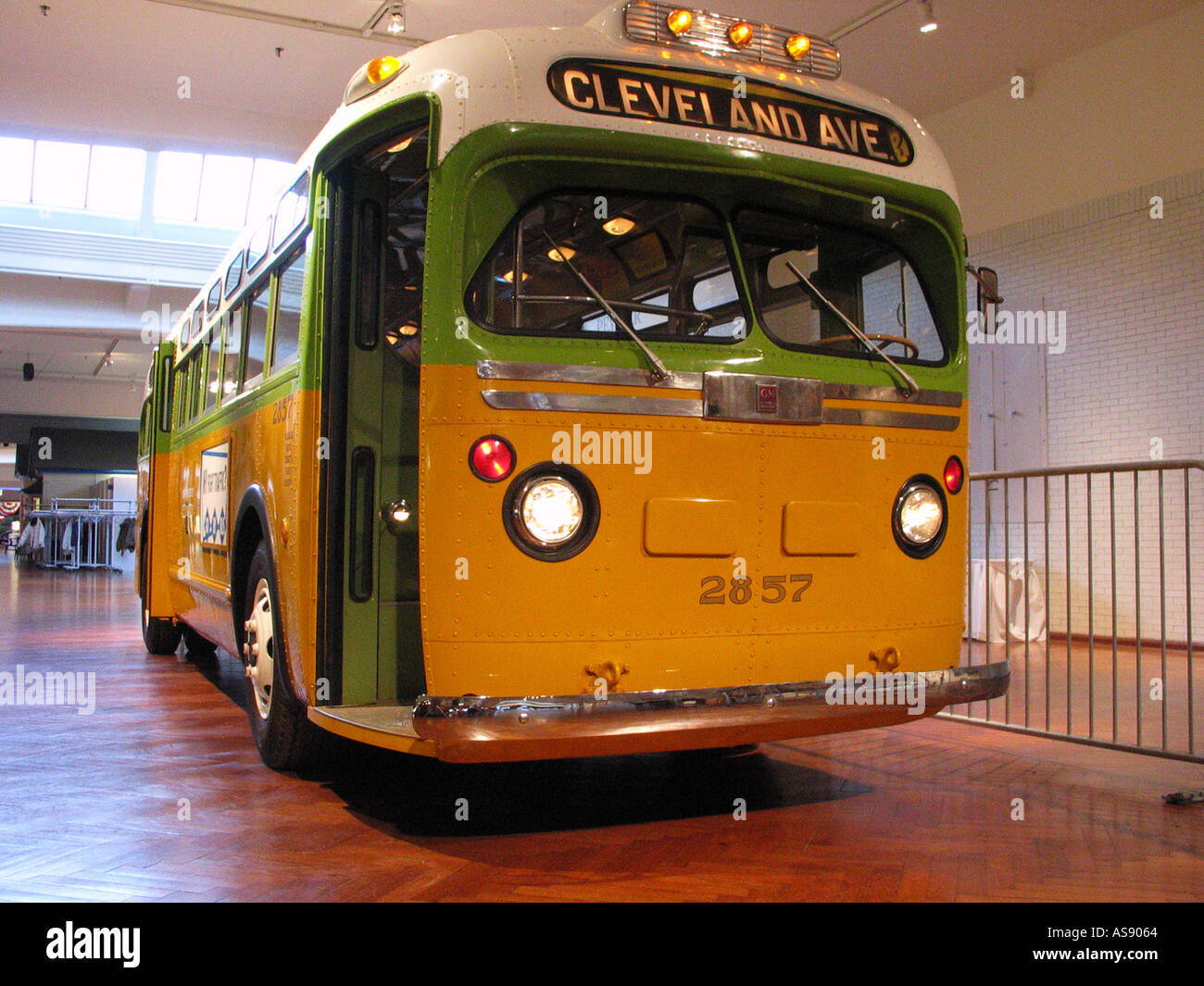 Bus where Rosa Parks was arrested on display at Henry Ford Museum Stock Photo