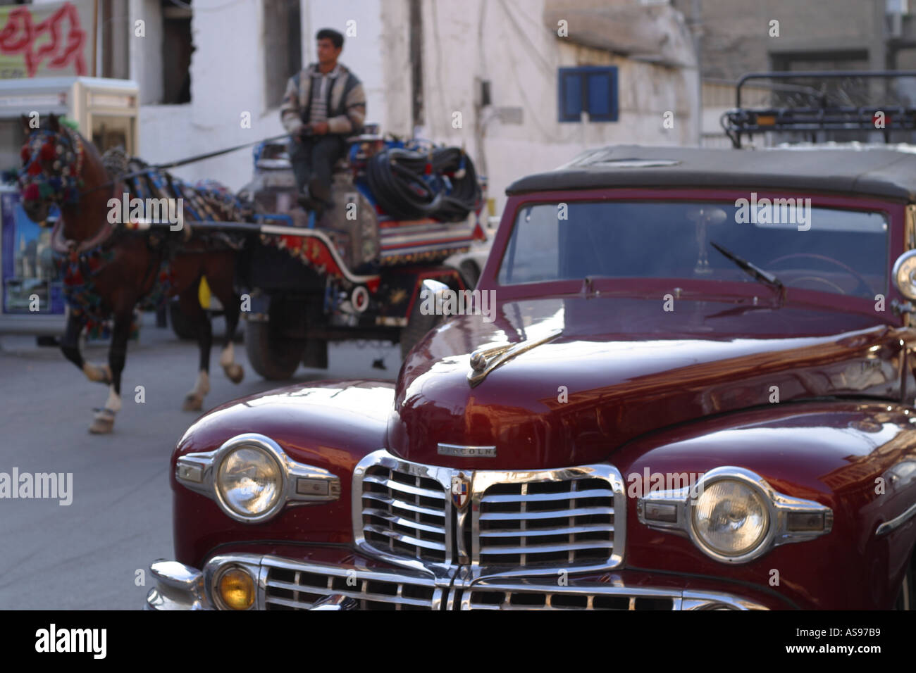 Classic cars in Damascus Syria Stock Photo Alamy