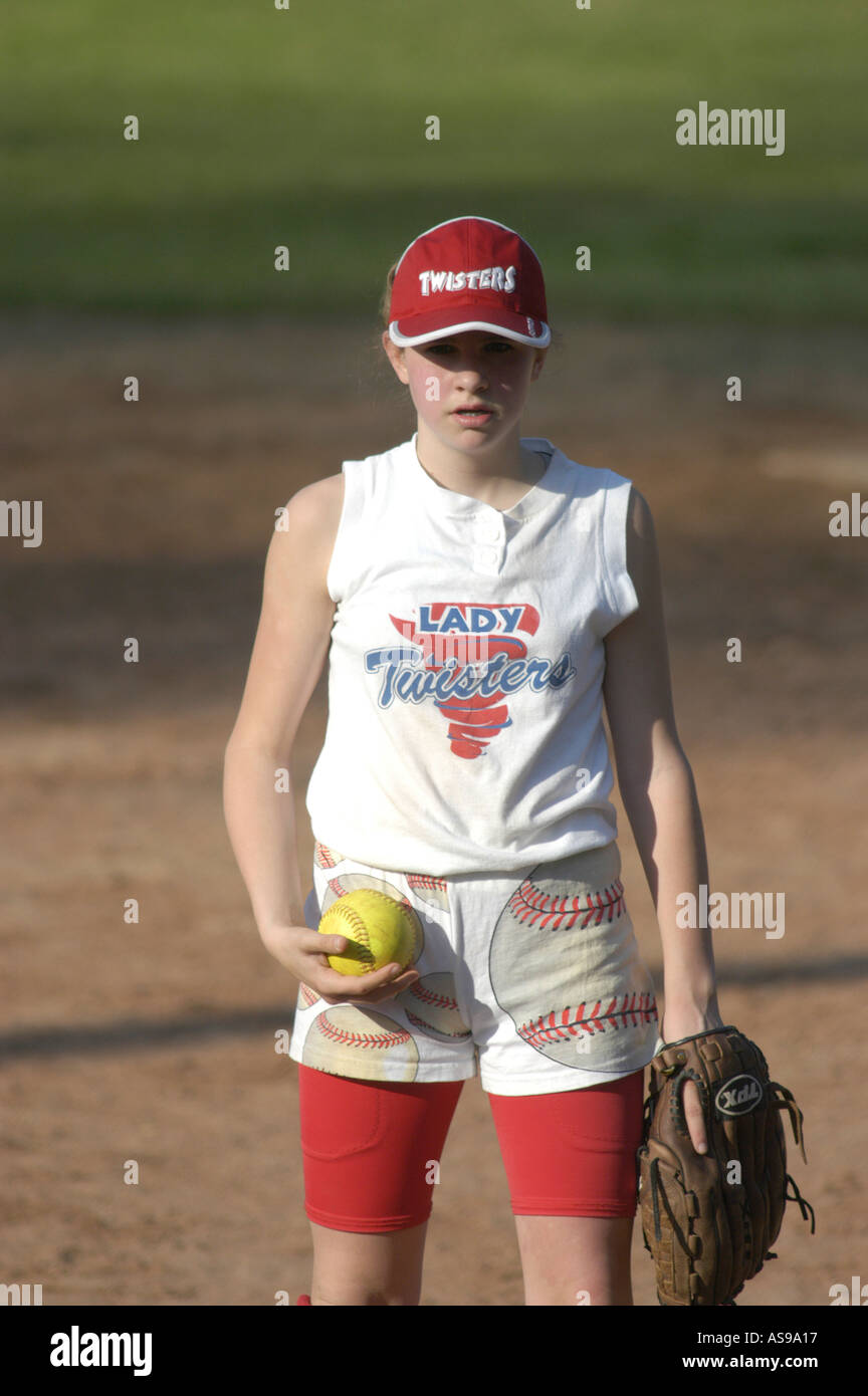 Girls fast pitch softball hires stock photography and images Alamy