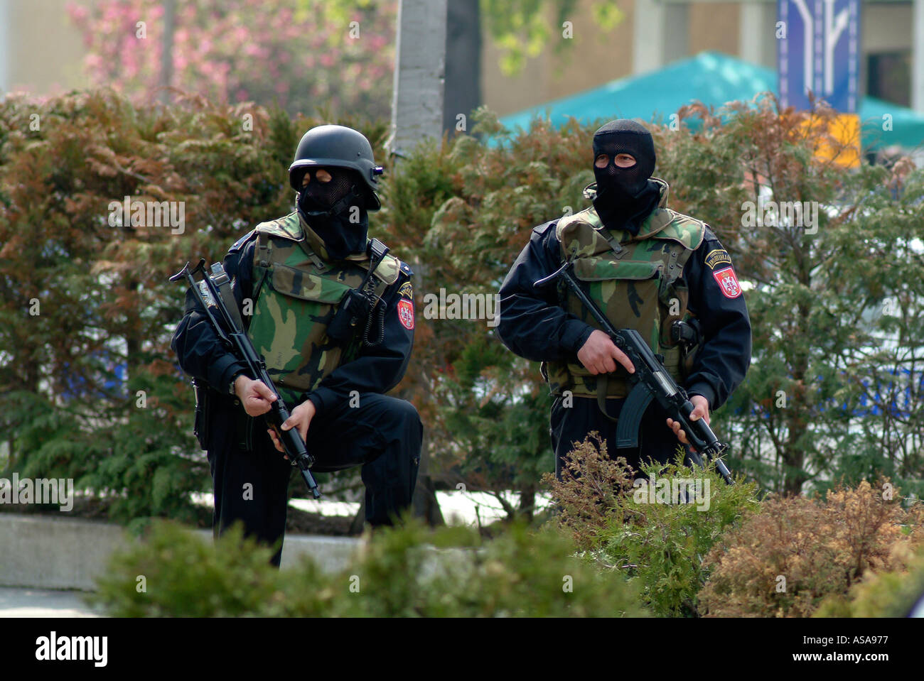 Bosnian Serb Special Forces Police Officers During A Raid Against ...