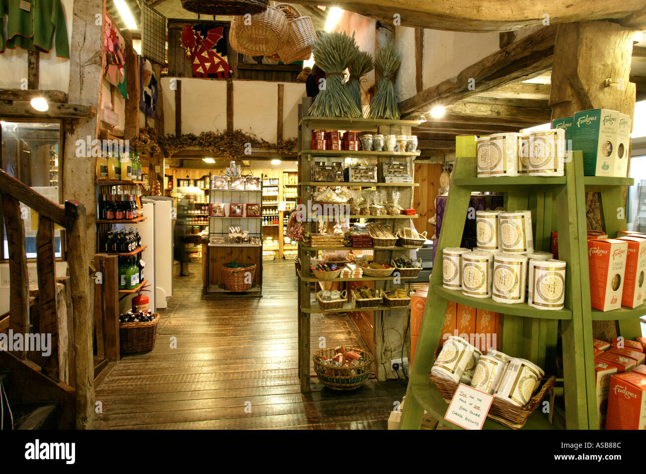 Farm shop selling country crafts and produce Low Sizergh Barn Cumbria