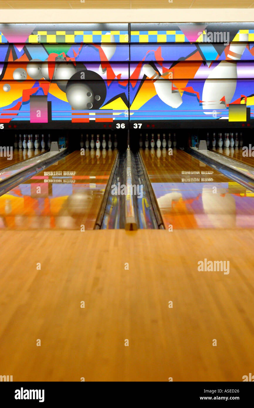 Bowling Alley Stock Photo - Alamy