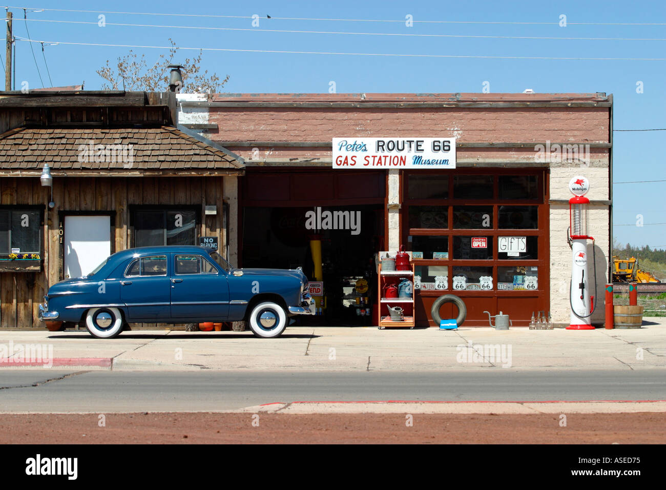 Gas Station on Route 66 Williams Arizona Stock Photo Alamy