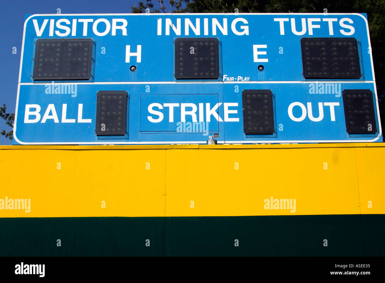 scoreboard at Baseball Stadium Stock Photo - Alamy