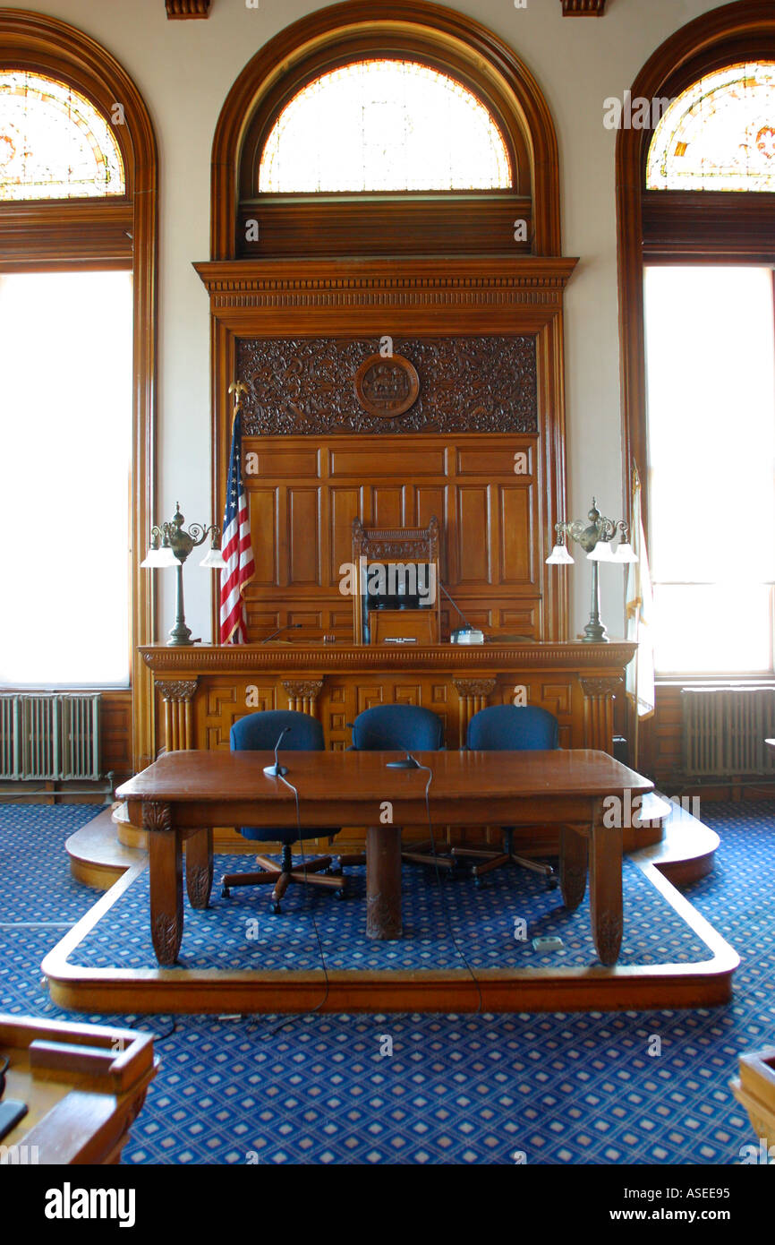City Council Chambers City Hall Building Lowell Massachusetts Stock