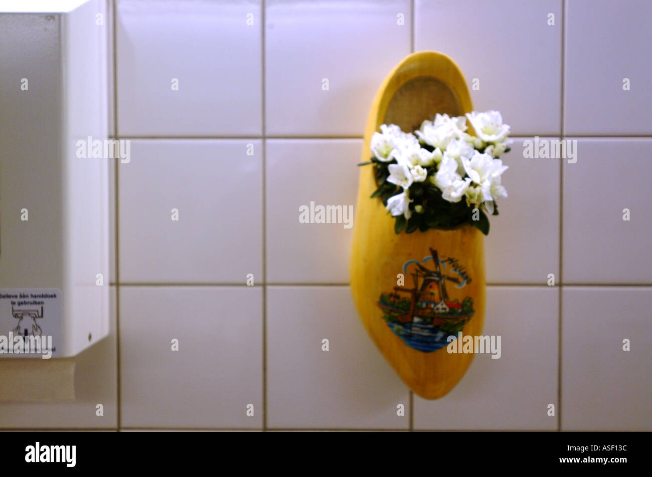 A unusually decorated toilet at schipol airport Netherlands Stock Photo Alamy