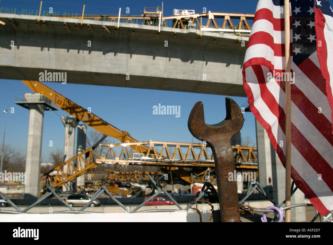 Toledo Ohio Site of a crane collpase that killed four workers on a
