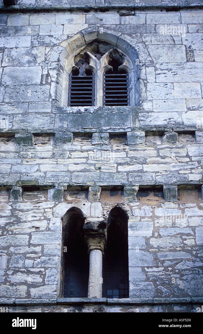 Fenestration to the west tower of Saint Wilfred Monk Fryston West