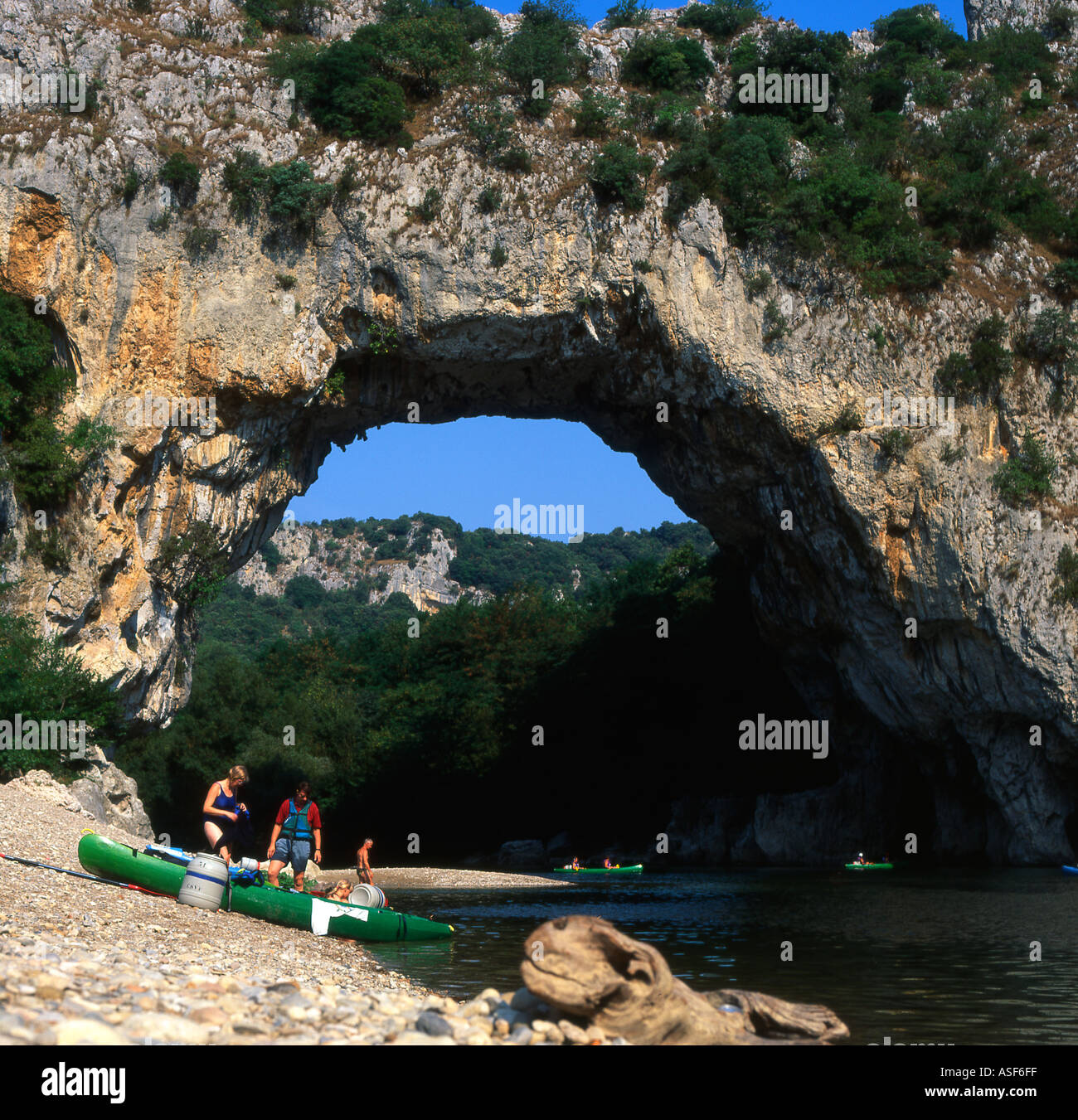 France, Ardeche Gorge, Pont d Arc Stock Photo - Alamy