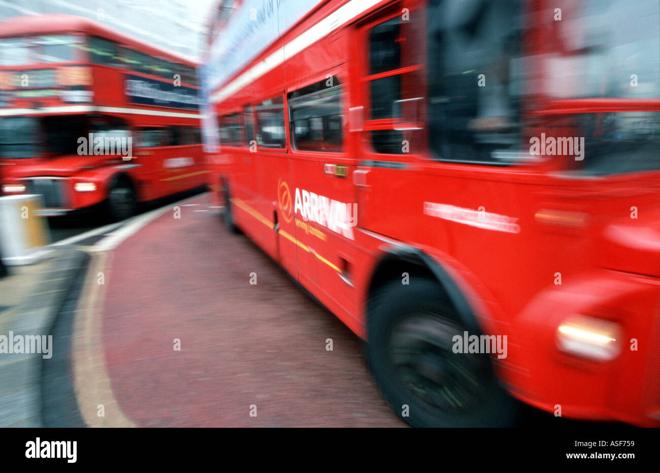 Red London buses Stock Photo