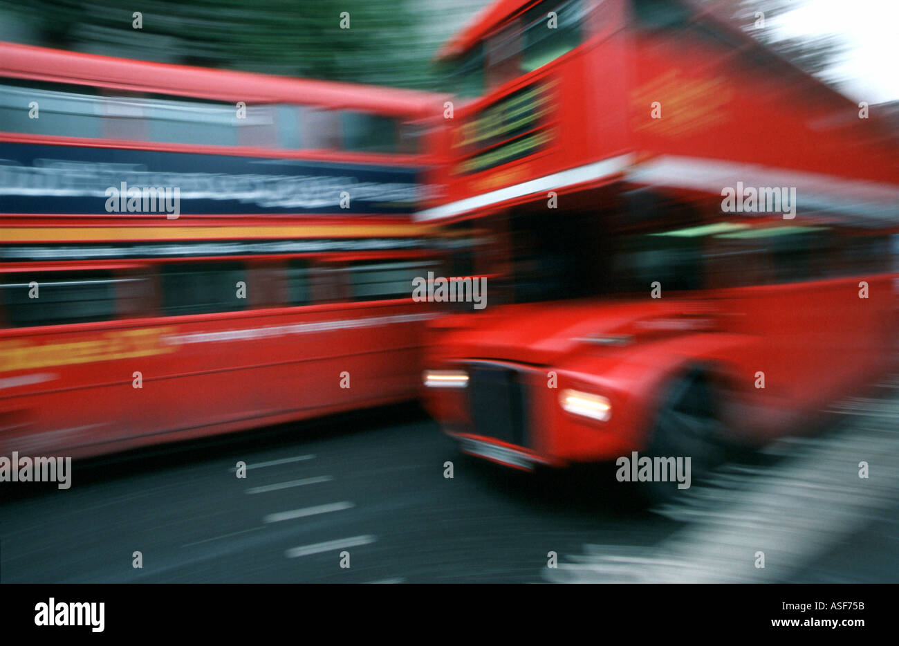 Red London Buses Stock Photo