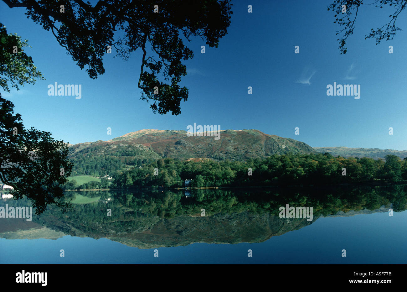 Lake Grasmere Cumbria Stock Photo
