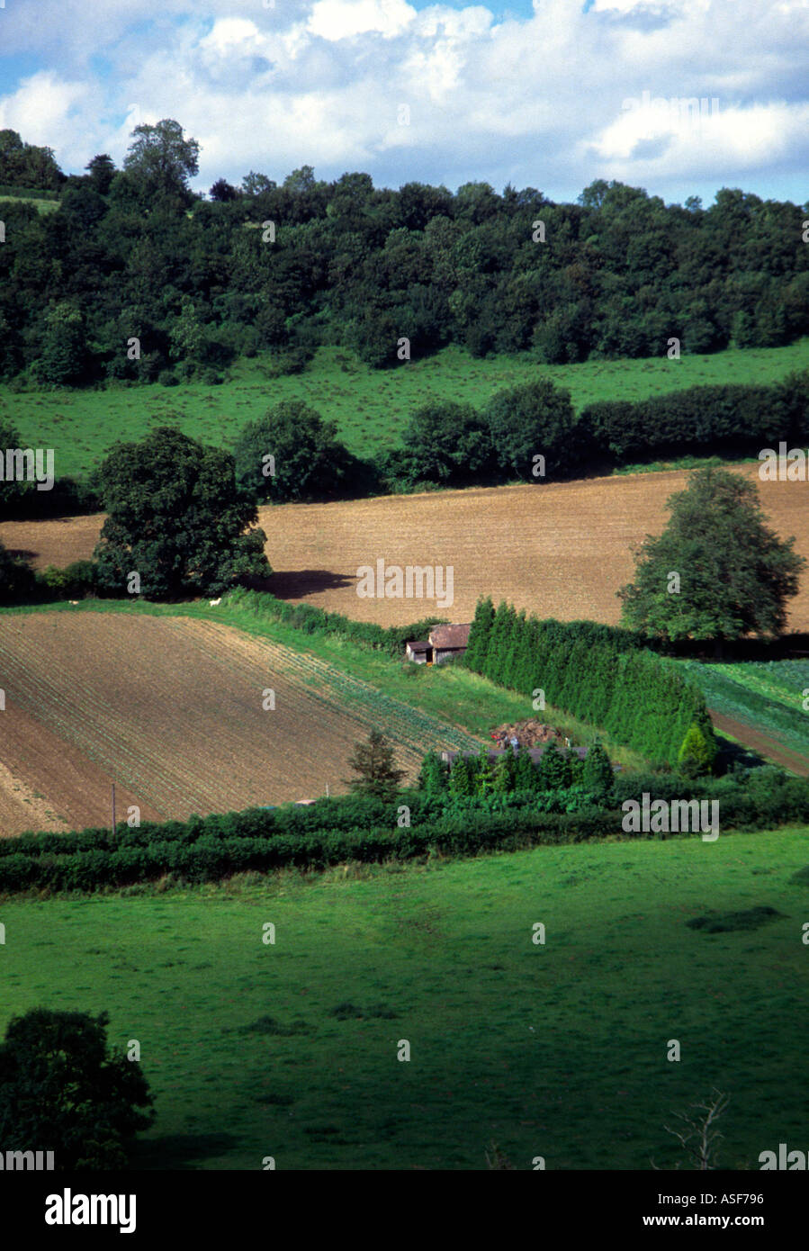 Fields Cotswolds near Bath Somerset England Stock Photo Alamy