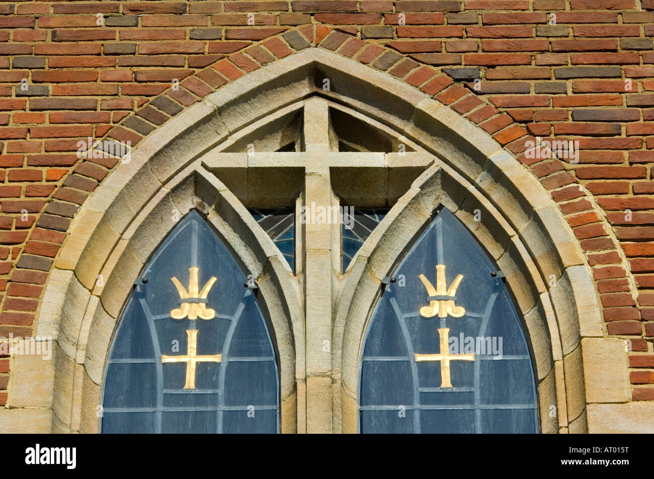Leaded Glass Window Guildford Cathedral Surrey UK Stock Photo Alamy