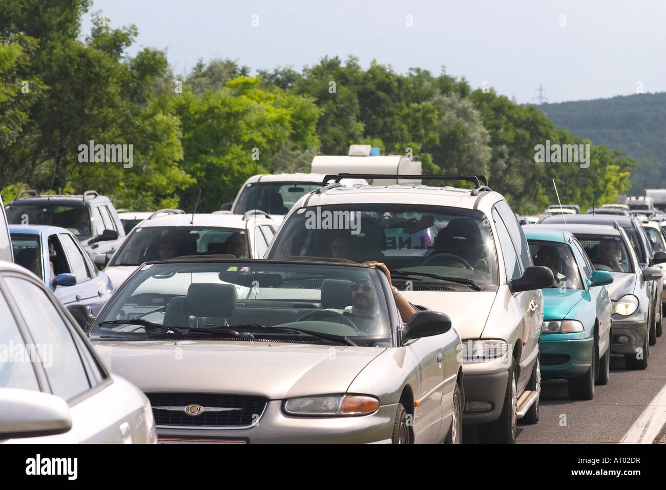 highway traffic jam Stock Photo - Alamy