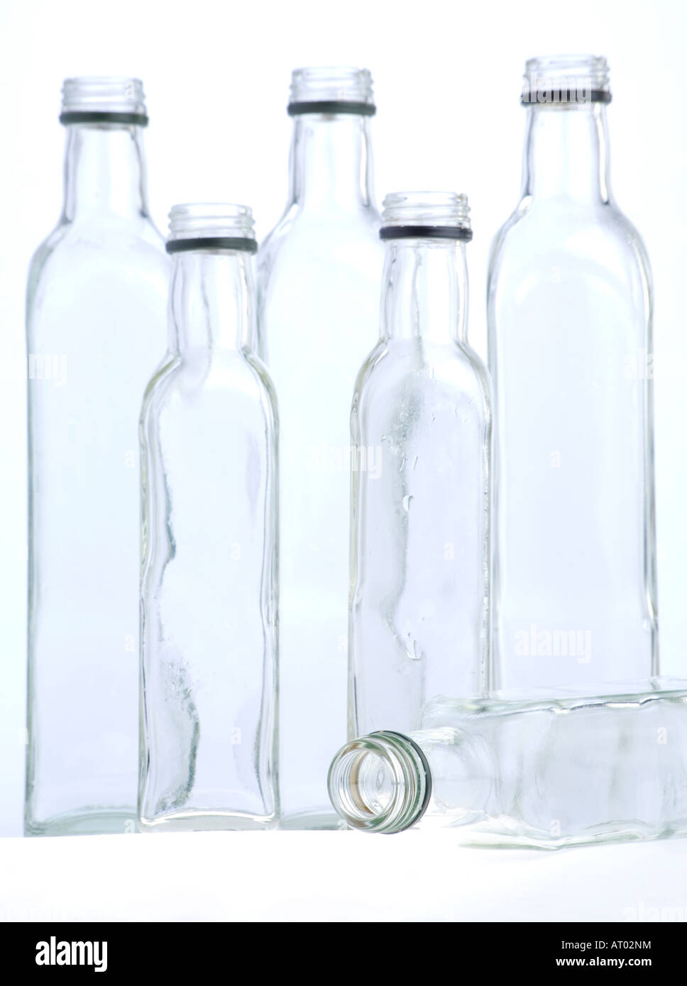 Empty bottles Stock Photo