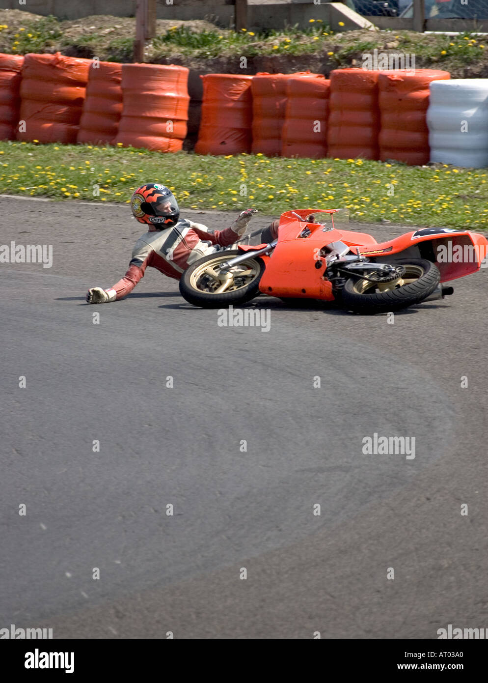 Motorcycle Race Crash