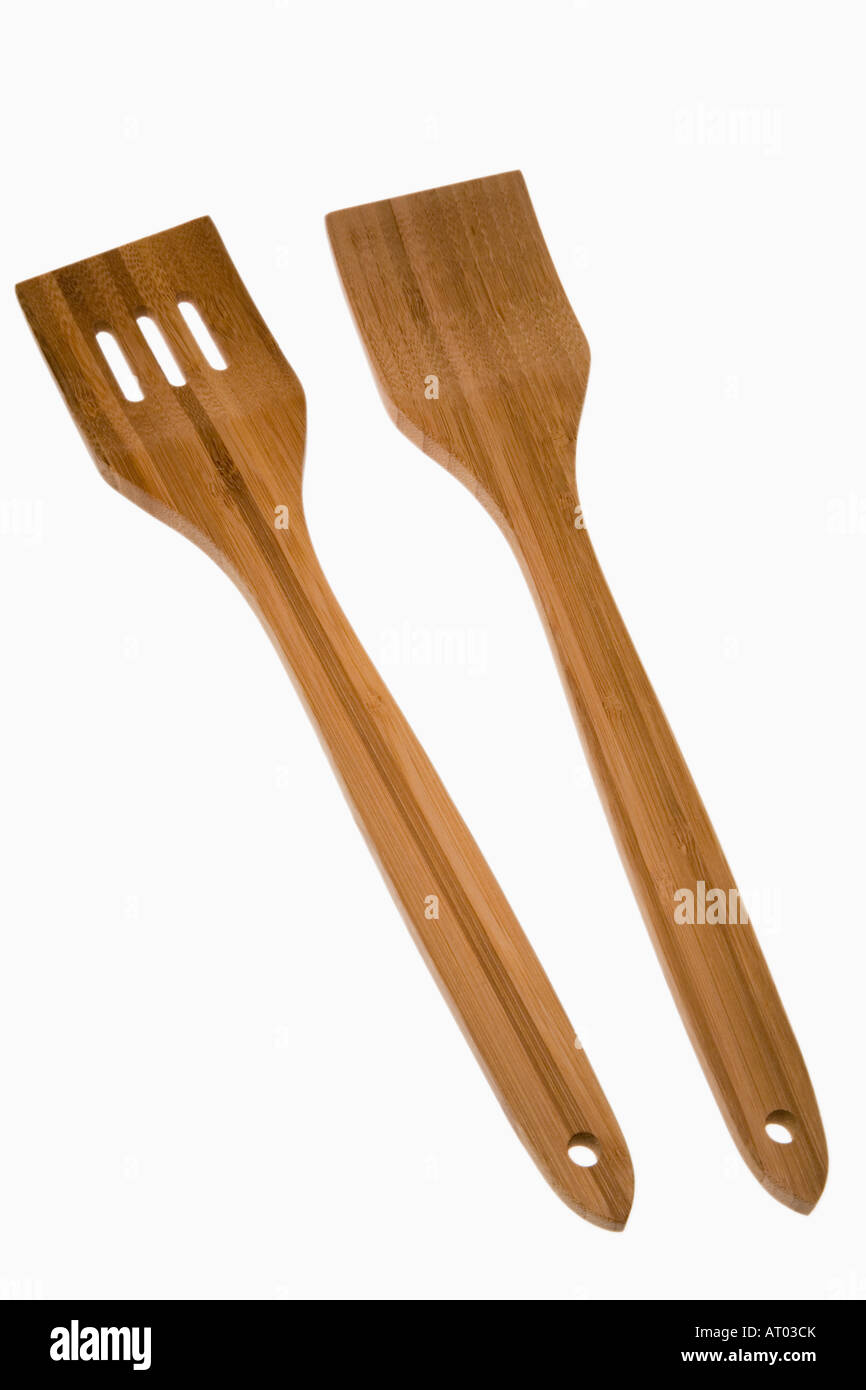 Bamboo spatula Stock Photo Alamy