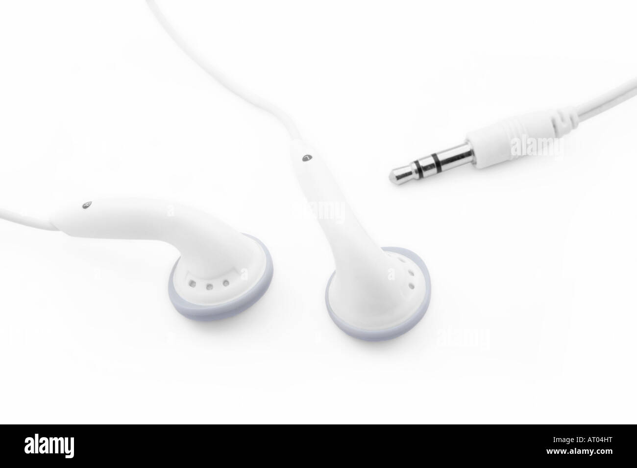 Stereo headphones with 3.5mm jack (high key Stock Photo Alamy